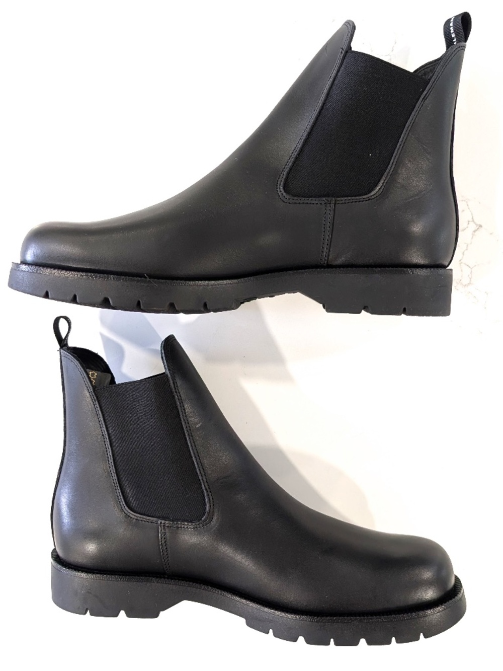 Kleman Tonnant Men’s US 13 EU 46 Black Leather Chelsea Boots Made in France NWOB